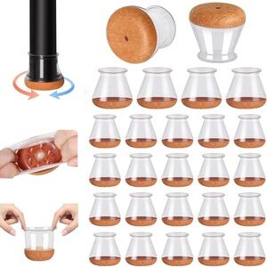 Small Chair Leg Floor Protectors,Furniture Felt Pads Silicone Covers Caps